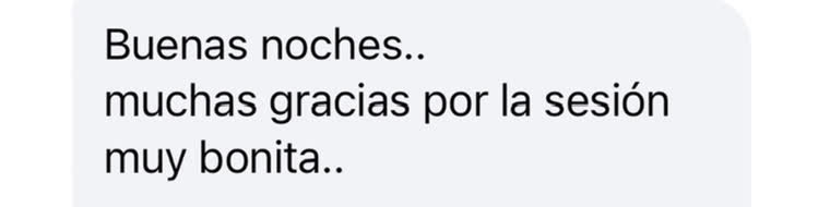 Buenas noches… Muchas gracias por la sesión, muy bonita.